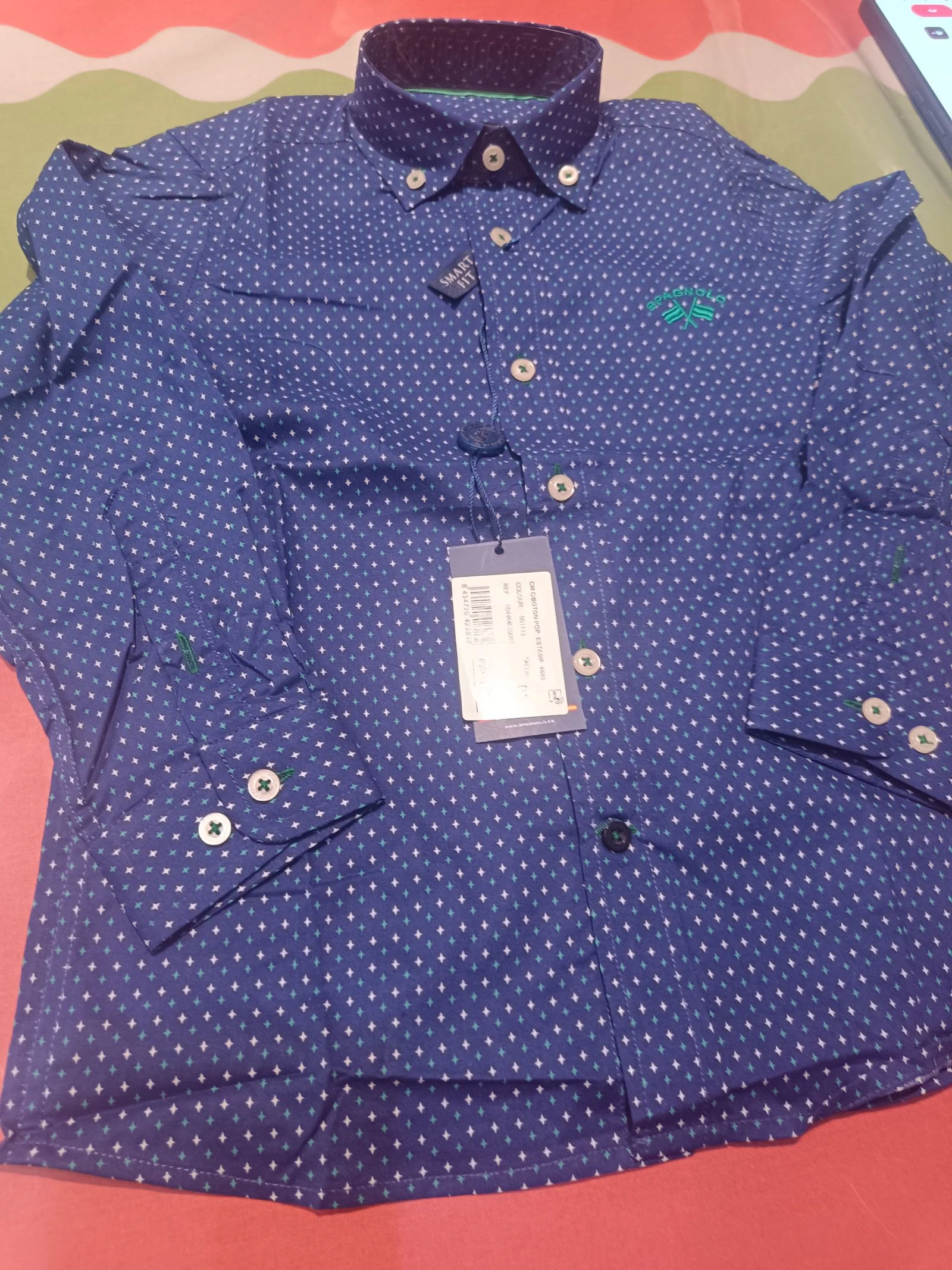 👔 LONG SLEEVE SHIRT BOY SMART FIT - SPAGNOLO (SIZE 5) - NEW WITH TAG 💙 – photo 3